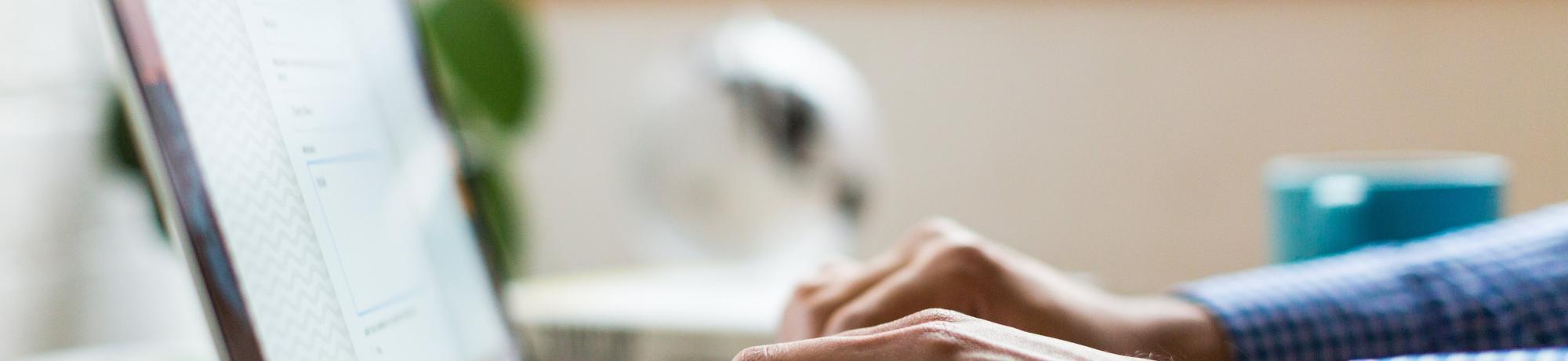 unsplash computer - typing hands image